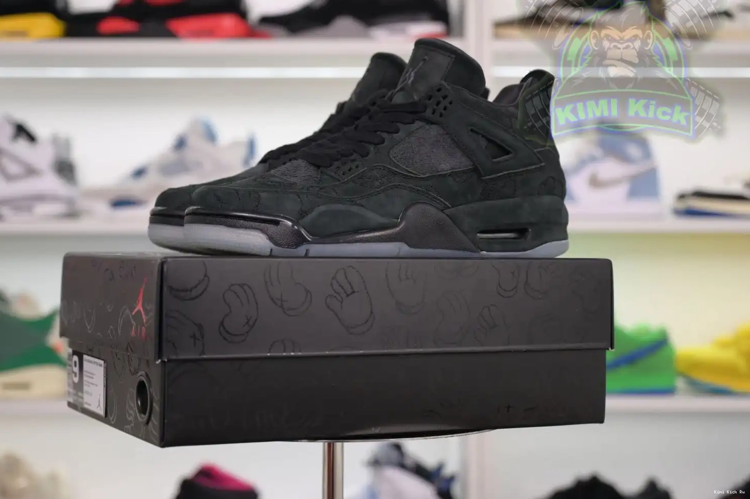 kaws Jordan Jordan black 4 Kimikick Air 0820